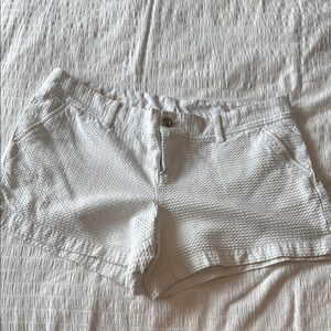 Lilly Pulitzer White Callahan Shorts Classic Summer Style